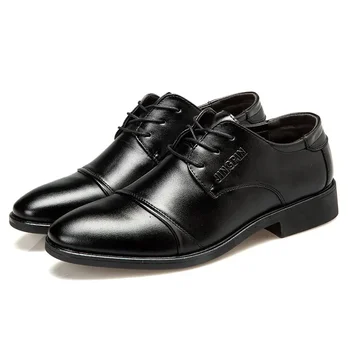 бизнес Оксфорд кожени обувки мъже дишаща гумена официална рокля обувки мъжки офис сватбени апартаменти обувки Mocassin Homme