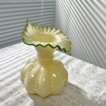 ваза керамичен материал средно древен венчелистче форма декорация хол ваза френски романтичен хидропонни цвете устройство висок клас