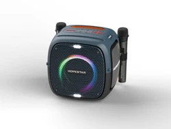  Високо качество HOPESTAR Partyone висока мощност безжичен високоговорител двоен микрофон преносим субуфер открит аудио