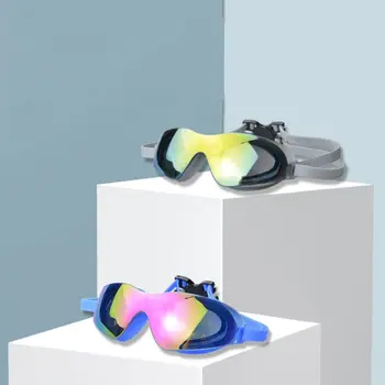 Водоустойчиви галванични очила за плуване Възрастни HD Галванични очила против мъгла Еластични очила с широк изглед Очила за гмуркане Плуване