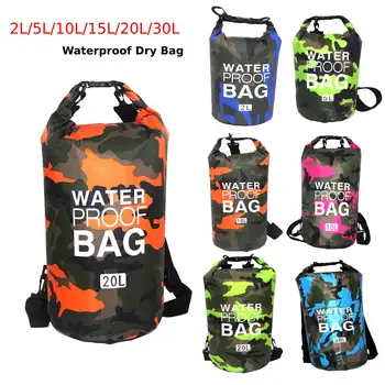 Външна водоустойчива плувна чанта PVC сух чувал водоустойчиви плаващи чанти за риболов Гребане Каякинг Съхранение Рафтинг