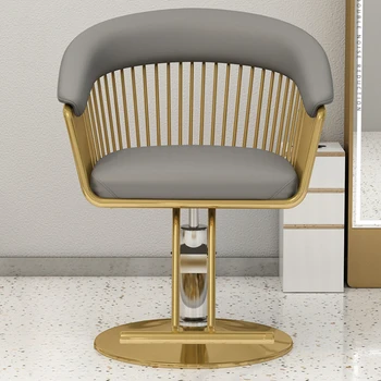 Въртящи се козметични бръснарски столове Въртящи се лицеви луксозни модерни бръснарски столове салон педикюр Silla Barberia салон мебели SR50BC