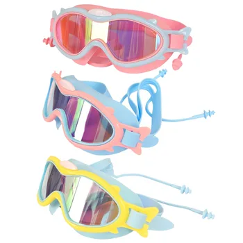 Галванични галванични очила за плуване Big Frame Anti Fog Swim Glasses Силиконови професионални плувни принадлежности за плуване