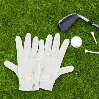 Голф ръкавица лява ръка удобна дишаща лека Antislip голфър играч ръкавици износоустойчиви мека кожа голф ръкавици