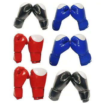 Детски боксов ръкавици за спаринг Удобни еластични каишки за китката дишащи здрави ударни ръкавици за домашно забавление