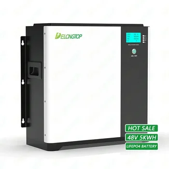 Домашна система за съхранение на слънчева енергия 5Kwh 10kw 15Kwh 100Ah 48V Lifepo4 литиево-йонна батерия за хибриден слънчев инвертор
