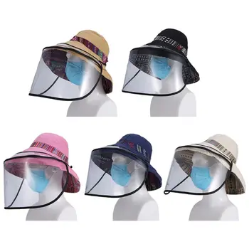 Жени UV за защита за слънчева шапка Ясен щит за лице Анти плюене Широка периферия St