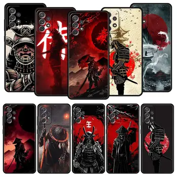 Живопис Япония самурай изкуство телефон случай за Samsung A51 A71 A21S A12 A11 A31 A41 A01 A03s A52 A32 A22 A13 A23 A33 A53 A73 5G капак