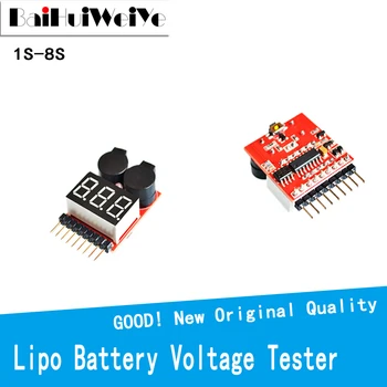 За 1-8S Lipo/Li-ion/Fe напрежение на батерията 2IN1 Lipo Life LiMn литиево-йонна батерия Checker монитор тестер ниско напрежение зумер аларма