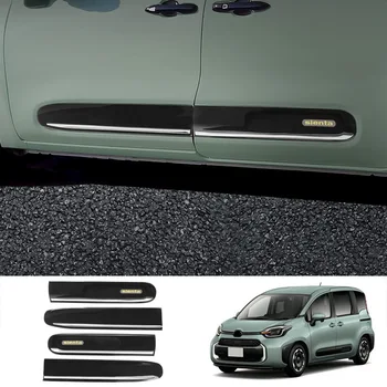 За 2022 г. Toyota SIENTA Автомобилна врата Trim Strip Refit Страничен спойлер дифузьор ABS Комплект за тяло от въглеродни влакна 4PCS