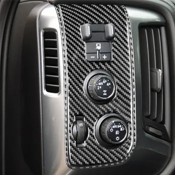 За Chevrolet Thorold 1500GMC Сиера 1500 2014-2018 Стикери за кола Слаба светлина контрол декоративен капак тапицерия интериорни аксесоари
