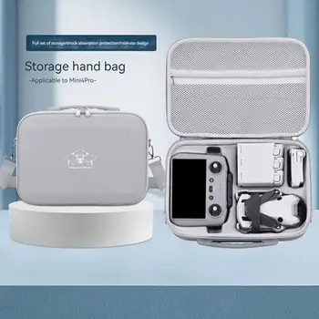 За DJi Mini 4 Pro PU кожена чанта за рамо за пътуване Устойчива на надраскване чанта за DJI Mini 4Pro Drone аксесоари Преносимо съхранение
