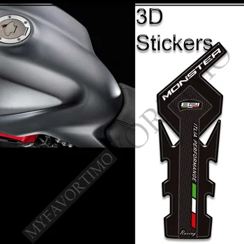 За Ducati Monster 821 мотоциклет резервоар подложка дръжки стикери стикери газ мазут комплект коляното защита tankpad