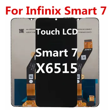 За Infinix Smart 7 дисплей X6515 замяна със сензорен панел дигитайзер LCD екран ремонт части