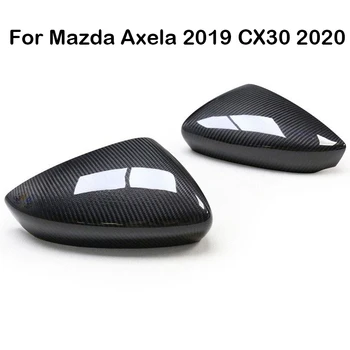 За Mazda 3 Axela 2019 CX3 2020 Upgrade Real Carbon Fiber Car Exterior Mirror Covers Caps Housing Case
