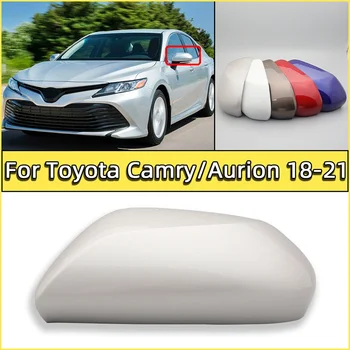За Toyota Camry Aurion 2018-2021 Външно огледало за обратно виждане Корпус на корпуса на корпуса Крило Странично огледало Капак на капачката Боядисани авточасти
