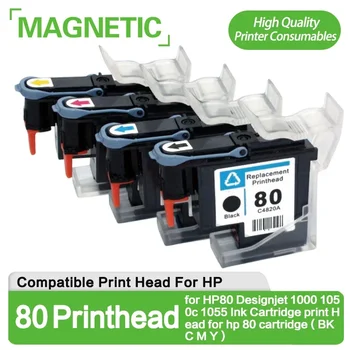 За печатаща глава HP 80 C4820A C4821A C4822A C4823A HP80 печатаща глава за HP Designjet 1050 1055 1055cm 1050c Plus принтер (BK C M Y)