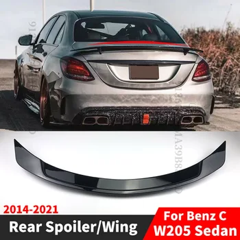 Заден спойлер крило багажник багажник устна дефлектор за Mercedes W205 Benz C седан 2014-2021 и AMG C43 C63 4 врати тунинг аксесоари