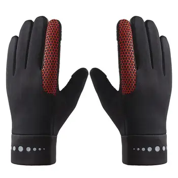 Зимни ръкавици за колоездене Пълен пръст с два пръста сензорен екран ръкавици водоустойчив велосипед ски мотоциклет велосипед езда термични ръкавици