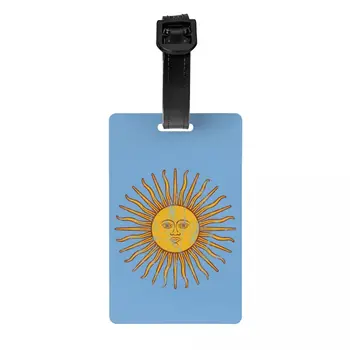 Знаме на Аржентина Етикети за багаж за куфари Sun Of May Privacy Cover ID Label