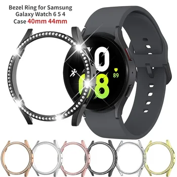 Калъф за Samsung Galaxy Watch 4 5 6 Аксесоари за калъфи Bling Fashion one Rows Diamond Bumper Galaxy Watch 4 5 6 40mm 44mm Капак