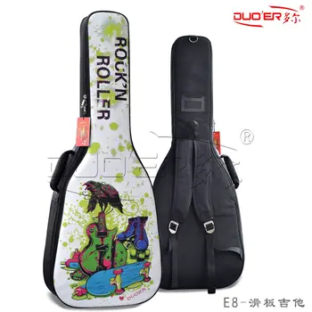 Калъф за китара 40/41 инчов водоустойчив Оксфорд китара чанта 8MM памук двойни презрамки подплатени изящни модели китара раница