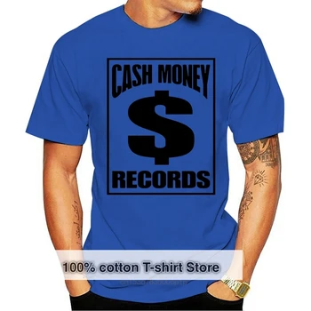 Кеш Мъни Рекърдс Популярен звукозаписен лейбъл Музикален фен Мъжка тениска Размер S-Xxl Хлабав размер Топ тениска