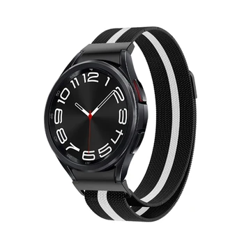 Класически милански часовник от неръждаема стомана за Samsung Watch 6 За 40mm / 44mm 43mm / 47mm За Samsung No Gaps Strap