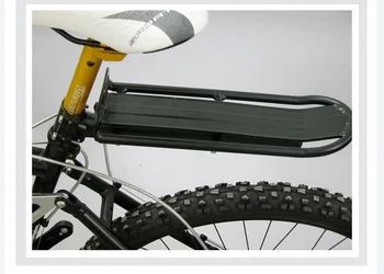 Колоездене обратно задна седалка планински пътен велосипед заден багажник превозвач висока якост алуминиева сплав здрав държач за носене на рамка
