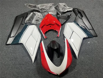 Комплект за обтекател на мотоциклети Комплект за тяло Пластмаса за DUCATI 1098 аксесоари инжектиране на цялото тяло червено бяло