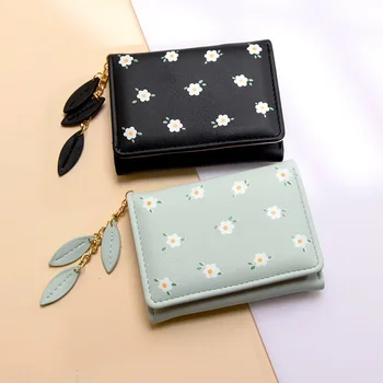 Корейска версия на малка чанта дамска чанта кратко нов стил жени студенти мода портфейл портфейл
