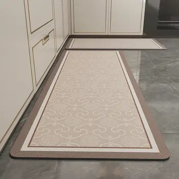 Кухненска подложка против хлъзгане врата мат дома абсорбиращ анти-масло килим износоустойчив анти-мръсна кухня мат нехлъзгащ кухненски килим