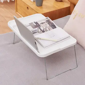 Лаптоп легло маса преносим сгъваем лаптоп маса с държач за чаша за студент общежитие диван нехлъзгащи крака силен за закуска