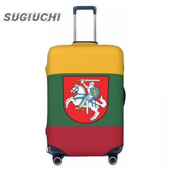 Литва Държава флаг багаж покритие куфар аксесоари за пътуване отпечатани еластични прах капак чанта количка случай защитни