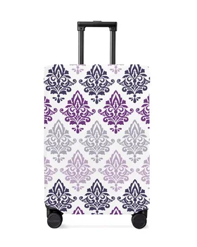 Луксозен модел градиент лилаво багаж покритие участък куфар протектор багаж прах покритие за 18-32 инчов пътуване куфар случай