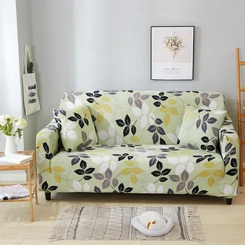 Малък свеж стил диван покритие за хол стол протектор диван капак 1/2/3/4 седалка цвете геометрия сърце линия диван капак