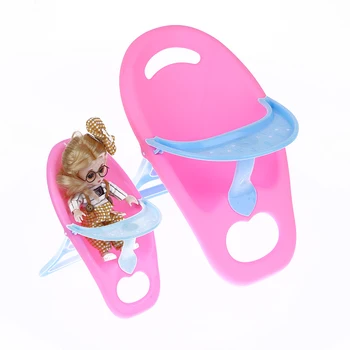 Мини пластмасови седалки Домакински играчки за деца Аксесоари за бебешки кукли 4-10 инча Универсален размер кукли Трапезен стол Детски стол