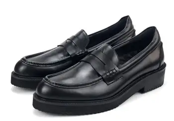 Мода Дишащи мокасини Мъжки обувки Висок връх Класика Черни мъжки обувки Естествена кожа Ежедневни обувки