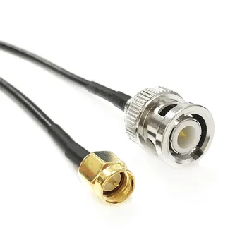 модем коаксиален кабел BNC мъжки щепсел превключвател SMA мъжки щепсел конектор RG174 кабел пигтейл 20см адаптер нов