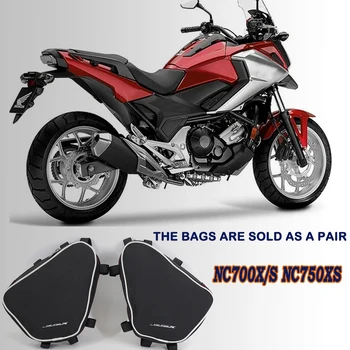 Мотоциклет Кутия с инструменти Рамка Crash Бар чанти Разположение на инструмента Пътуване седловина чанта за Honda NC700X NC700S NC750X NC750S NC 700 750 X S