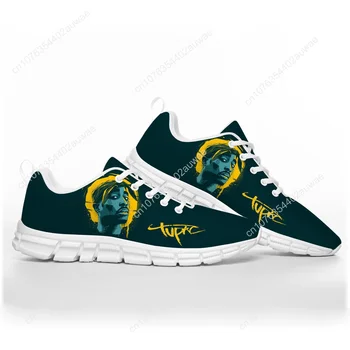 Мъжки маратонки Tupac 2pac хип-хоп спортни обувки мъжки дамски тийнейджър уютна мода маратонки случайни потребителски високо качество двойка обувка