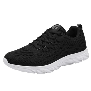 Мъжки маратонки Обувки за бягане Ултра леки дишащи удобни обувки за ходене Ежедневни модни маратонки Мрежести обувки за тренировка