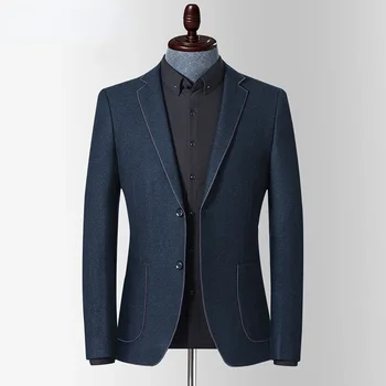 Мъжко палто Ново блейзър яке Slim Fit Outwear Smart Casual Висококачествено парти сватбено облекло Пролетно яке