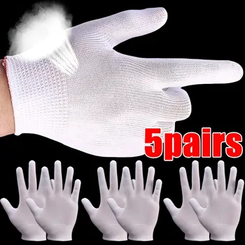 Найлонови тънки ръкавици Еластични работни ръкавици Неплъзгащи се износоустойчиви ръкавици за градинарство Работни ръкавици Домакински почистващи инструменти