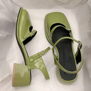 Неплъзгащи се сандали с кръгли пръсти Обувки Дамски ежедневни 2023 Летни кухи плажни елегантни обувки Корейски модни парти обувки Жена дизайн