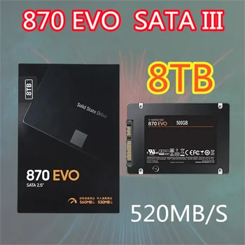 нов 8TB 870 EVO вътрешен твърд диск SSD 2.5 инчов Sata III SSD диск твърд диск за лаптоп микрокомпютър настолен