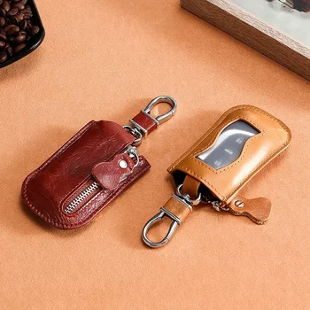 Нова личност тенденция кола ключ Baobao слой телешка цип обща кола дистанционно управление чанта мода компактен