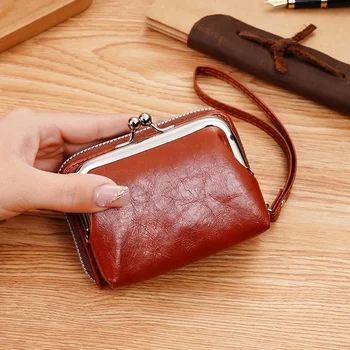 Нова модна чанта дамска катарама монета чанта цип клип чанта Задръжте чанта мулти карта взрив практичен