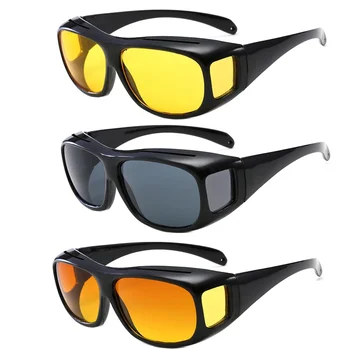Нови слънчеви очила за нощно виждане Очила за нощно шофиране Очила Унисекс поляризирани слънчеви очила UV защита Слънчеви очила Очила