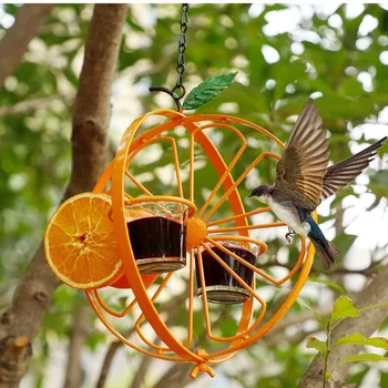 Новият хранилка за колибри от неръждаема стомана на открито градина птица хранене вода хранене скоба